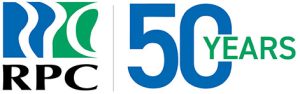 RPC logo with additional words 50 Years