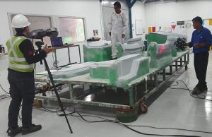 3D scanner in operation