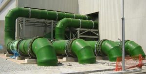 Cooling water pipes